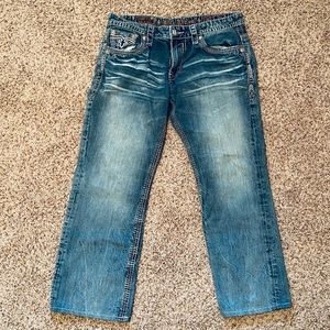 38x30 Rock Revival Dan Relaxed Straight Leg Jean